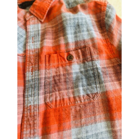 Dakota Grizzly Flannel Shirt Mens Large Red Blue Plaid Heavyweight Button Up - Picture 2 of 8